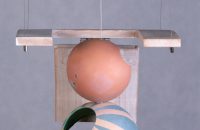 “Me- Down”| from “The Sky Is Partly Cloudy” Series| Mixed media: Fiberglass, Wood, Paint, Glue, etc| 40x 40x 90 cm| Unique Edition, 2010