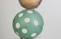 “Unknown”| from “The Sky Is Partly Cloudy” Series| Mixed media: Fiberglass, Wood, Paint, glue, etc| 40x 30x 25 cm| Unique Edition, 2010